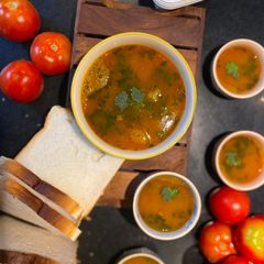 A picture of Tomato coriander shorba.