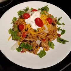 A picture of Instapot Chicken Burrito Bowls.