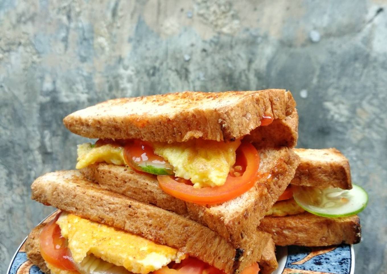 Sandwich Roti Gandum #sarapanku #pekaninspirasi