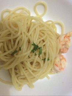 A picture of Shrimp and Garlic Spaghetti.
