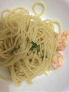 A picture of Shrimp and Garlic Spaghetti.