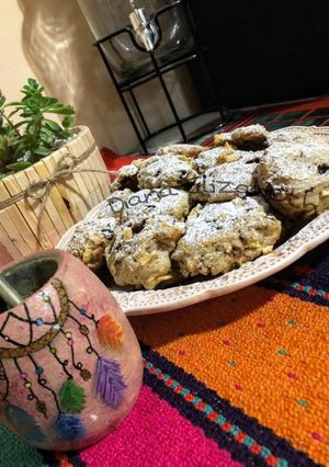 Una foto de Cookies de manzana y cacao.👩🏼🍳🍎🍫🍪