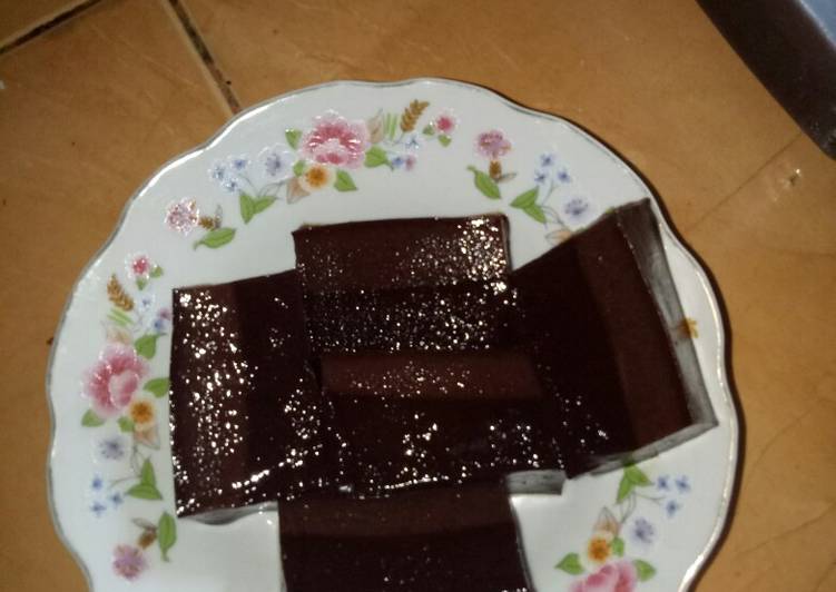 Puding nutrijel coklat (2 layer) Hemat dan simple