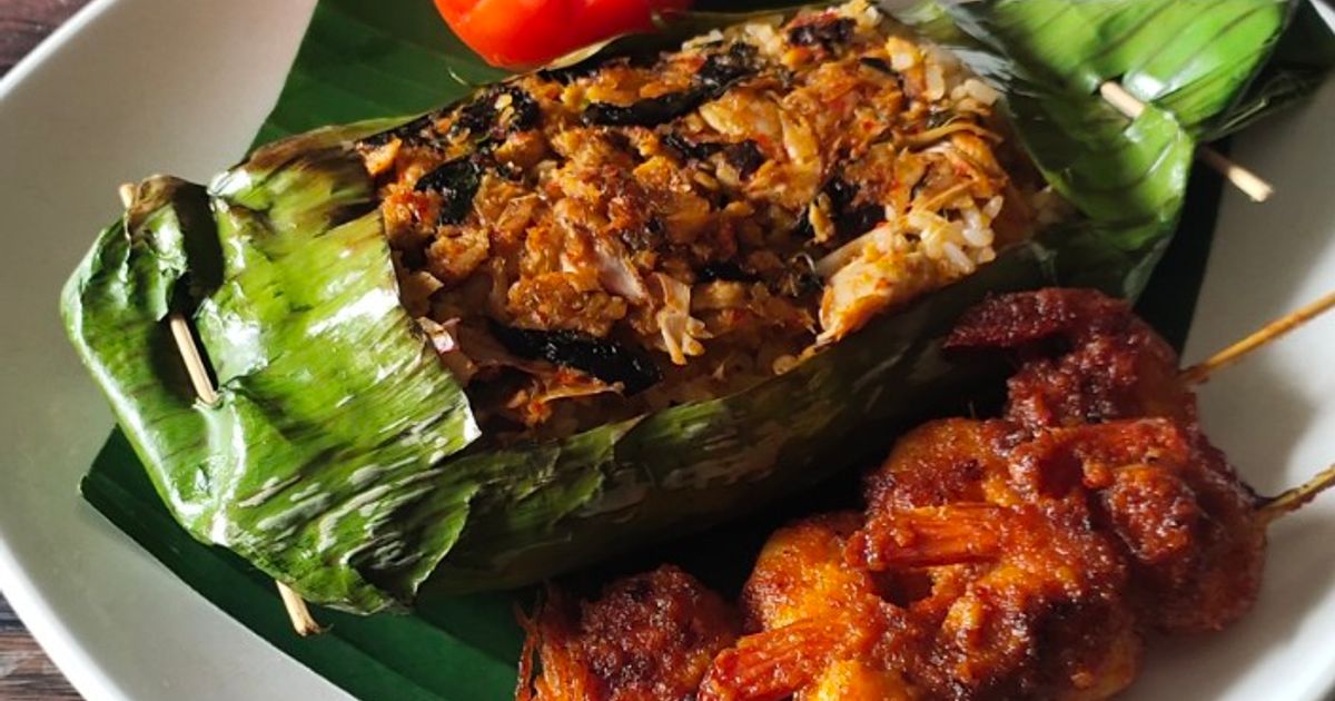 Nasi Bakar Ikan Tongkol Kecombrang