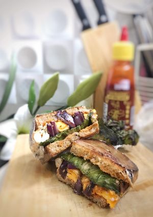 Foto resep Sandwich telur (Egg sandwich with Brown Bread)