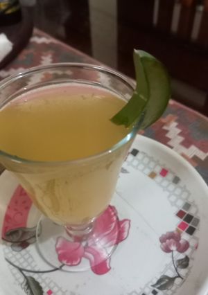 A picture of Aloevera juice.