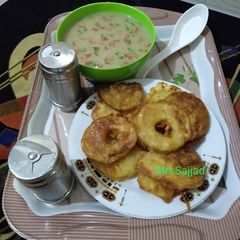 A picture of Apple Kuchle With Potato Soup.