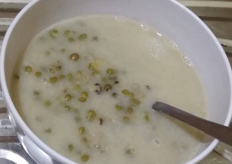 Burjo enyak (bubur kacang ijo)