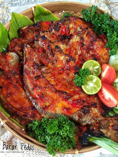Foto resep Bawal bakar pedas