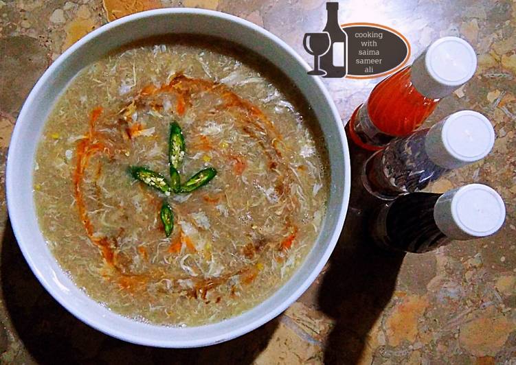 Recipe: Yummy Desi chicken corn soup