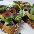 Tosta verde de aguacate