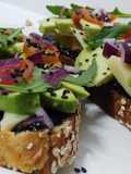 Tosta verde de aguacate