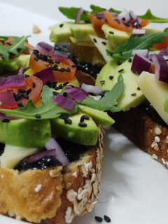 Una foto de Tosta verde de aguacate