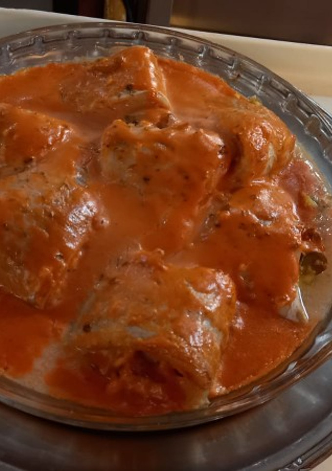 Una foto de Filetes de merluza relleno