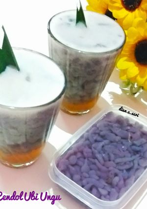 Foto resep Es cendol Ubi Ungu