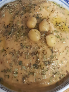 Una foto de Hummus sabor pizza