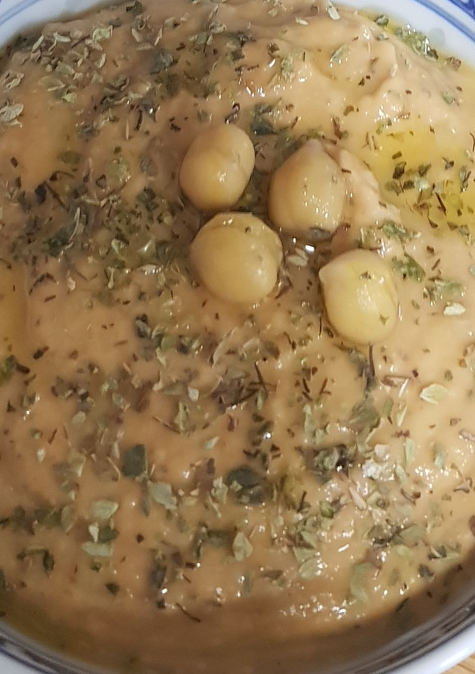 Una foto de Hummus sabor pizza