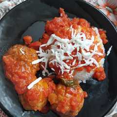Polpette di carne tritata e ricotta al sugo-レシピのメイン写真