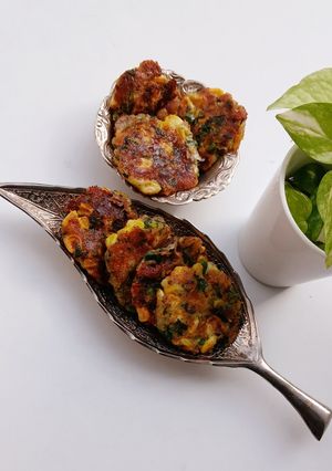 A picture of Cheesy Corn Cutlets.