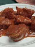 Estofado de cerdo con chocolate