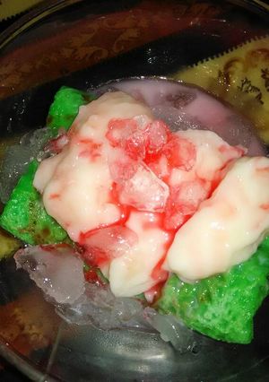 Foto resep Es Pisang ijo dadar