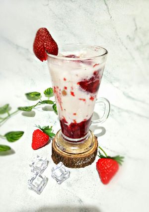 Foto resep Korean Fresh Strawberry Milk
