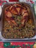 Pavo navideño relleno
