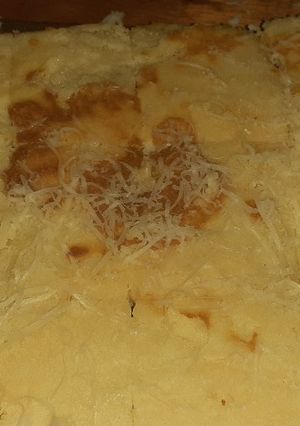 Una foto de Fainá de queso en licuadora🧀🧀