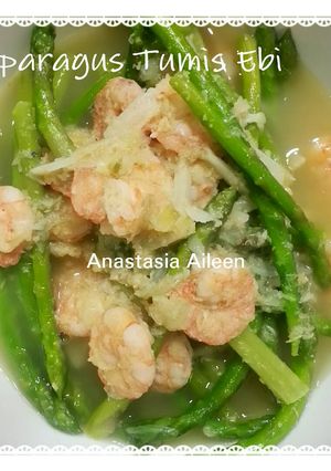 Foto resep Asparagus Tumis Ebi