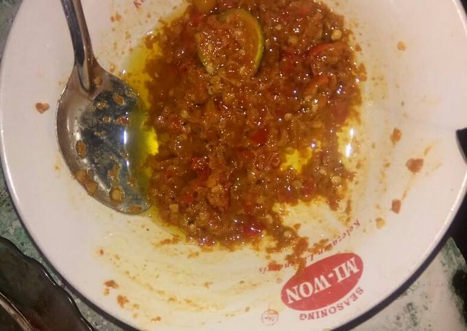 Bagaimana Menyiapkan Sambal 3 langkah, mudah, murah, super pedas, Sempurna
