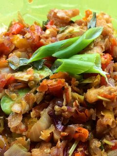 Foto resep Sambel pete ayam suwir
