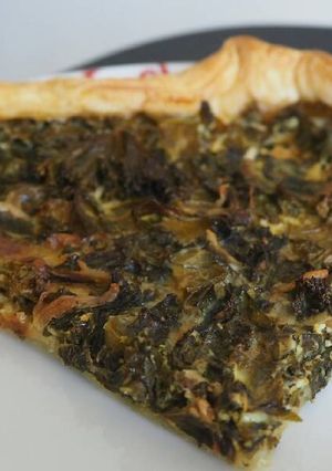 Une photo de Tarte choux kale