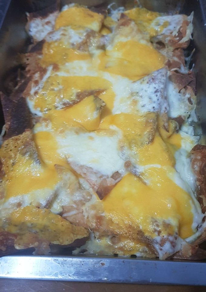 Una foto de Nachos con queso