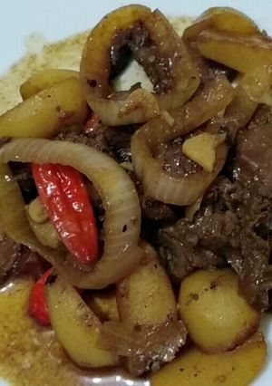 Foto resep Sapi Lada Hitam Sederhana rasa Restoran