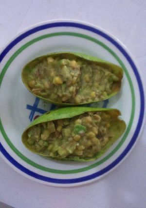 Una foto de Aguacates rellenos