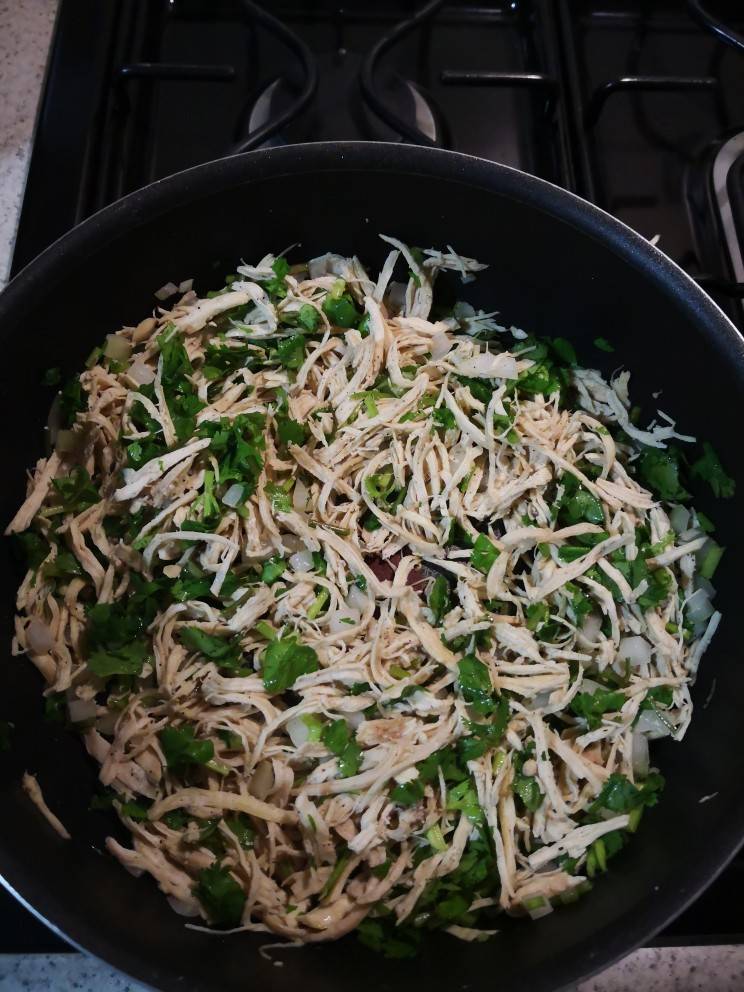 Pollo deshebrado con verduras - 2,485 recetas caseras- Cookpad