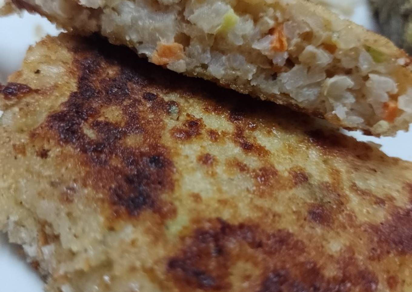 Milanesa de arroz saludable