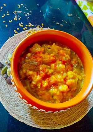 A picture of Ridge Gourd Masala Chana Dal.