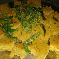 A picture of Indian Dhokla.