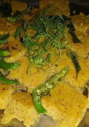 A picture of Indian Dhokla.