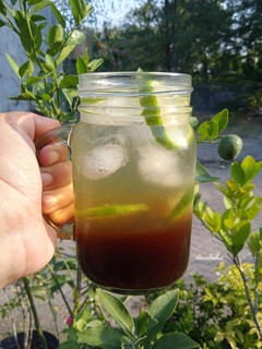 Foto resep Es Kopi Jeruk Limau