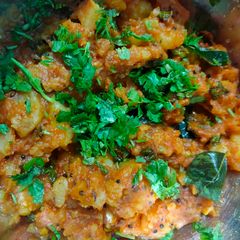 A picture of Boiled potato curry.