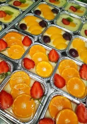 Foto resep Puding Cup Hias Buah