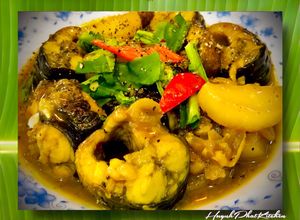 Hình của món Lươn Kho Củ Nén.