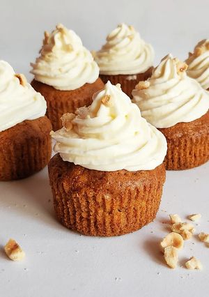 Une photo de Cupcakes façon carrot cake