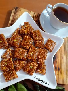 عکسی از دستور پِشت زیگ شیرینی سنتی مازندران(بدون آرد)