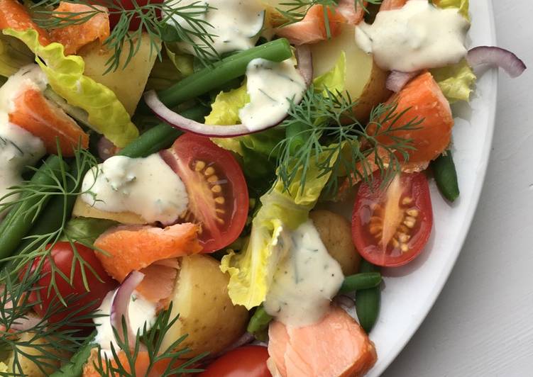 Recipe: Delicious Salat med laks og kartofler