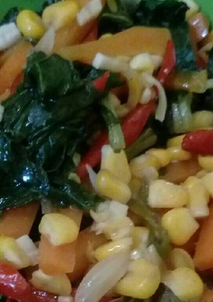 Foto resep Tumis Sawi Wortel Jagung