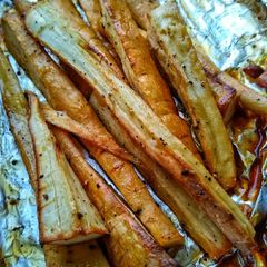 A picture of Maple Roasted Parsnips.