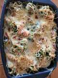 Broccoli and Smoked Salmon Gratin